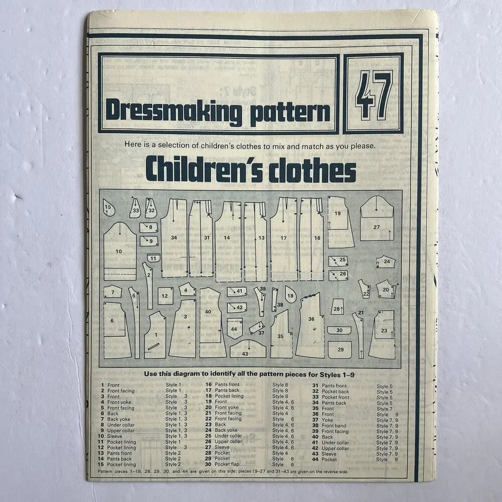 Vintage Designer Sewing Patterns Lot Of 4 Childrens Clothes Skirts Coats Dresses